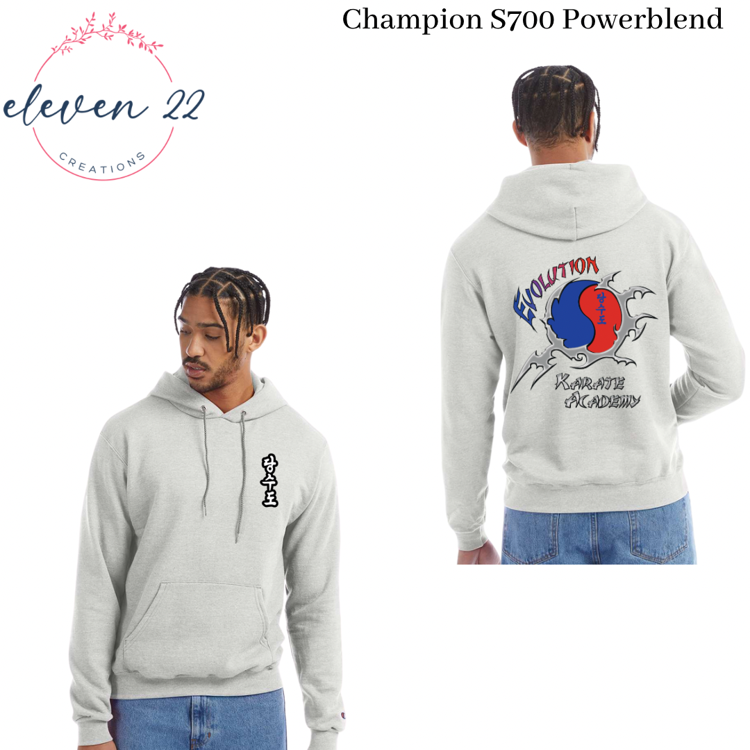 Evolution Karate Adult Champion Brand - Hooded Sweatshirt