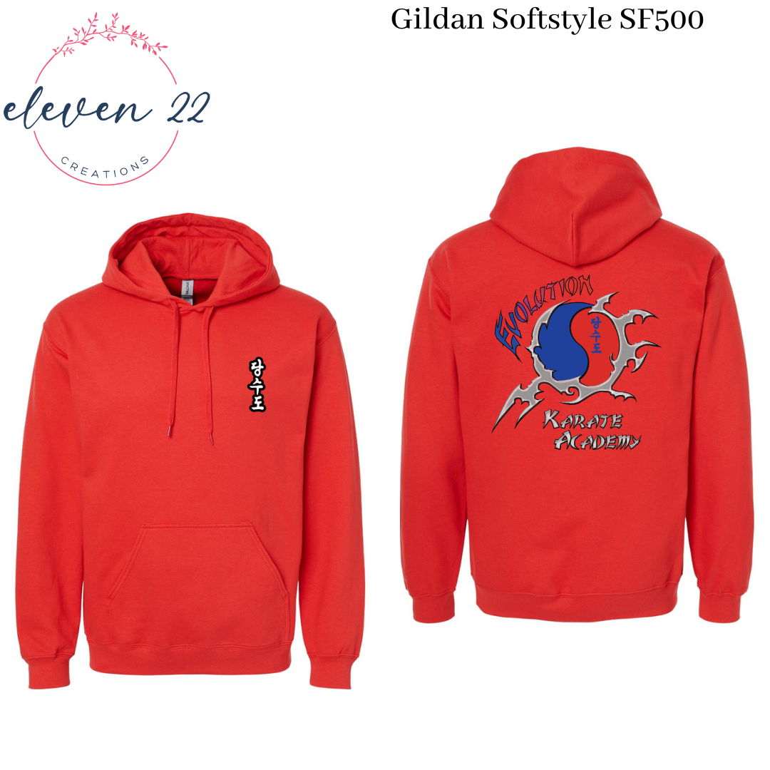 Evolution Karate Adult Gildan Hooded Sweatshirt