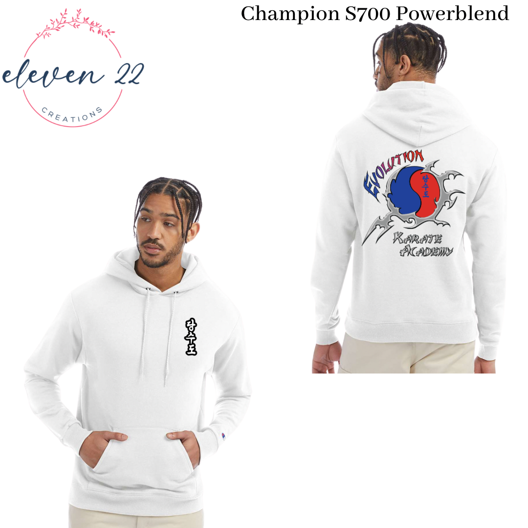 Evolution Karate Adult Champion Brand - Hooded Sweatshirt