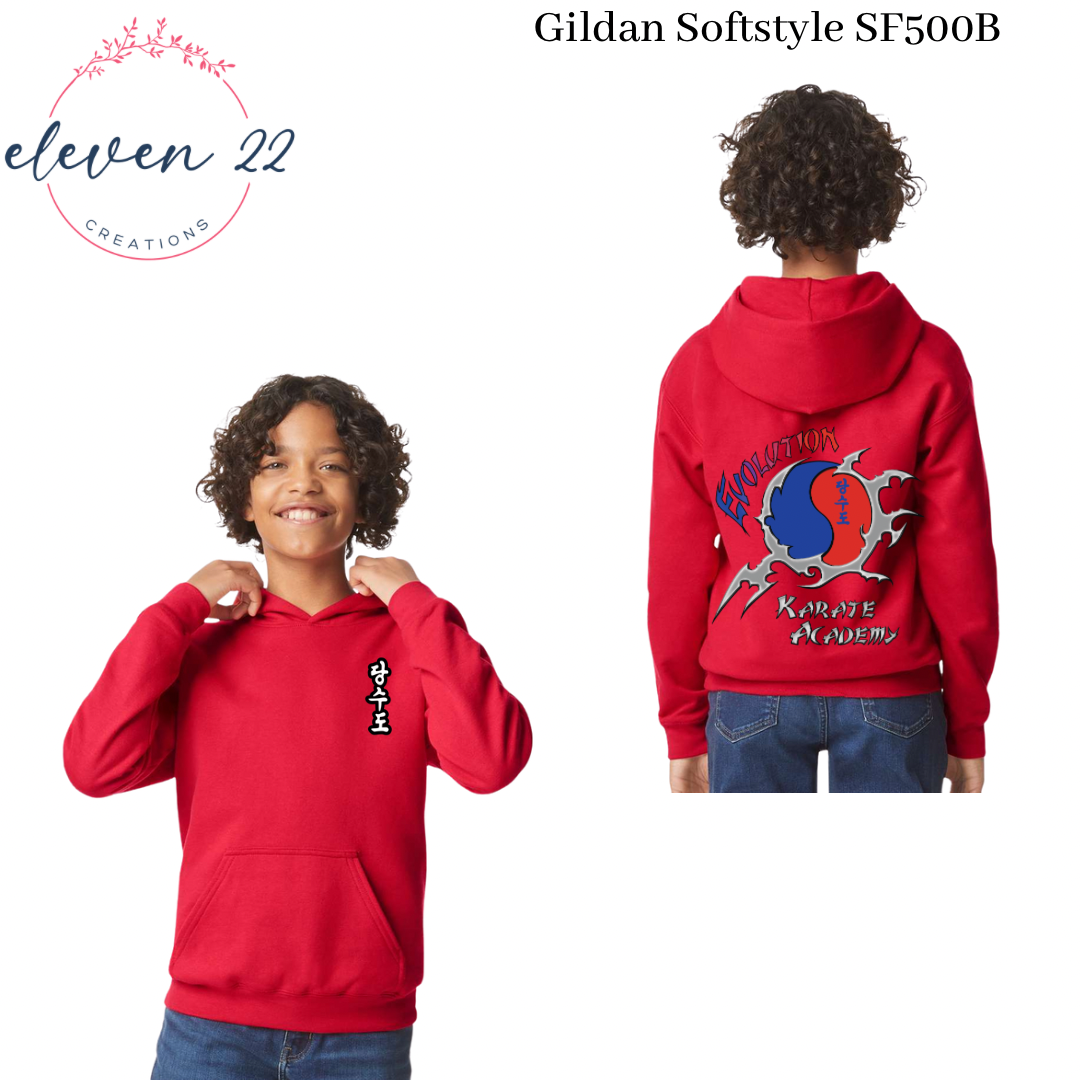 Evolution Karate Youth Gildan Hooded Sweatshirt