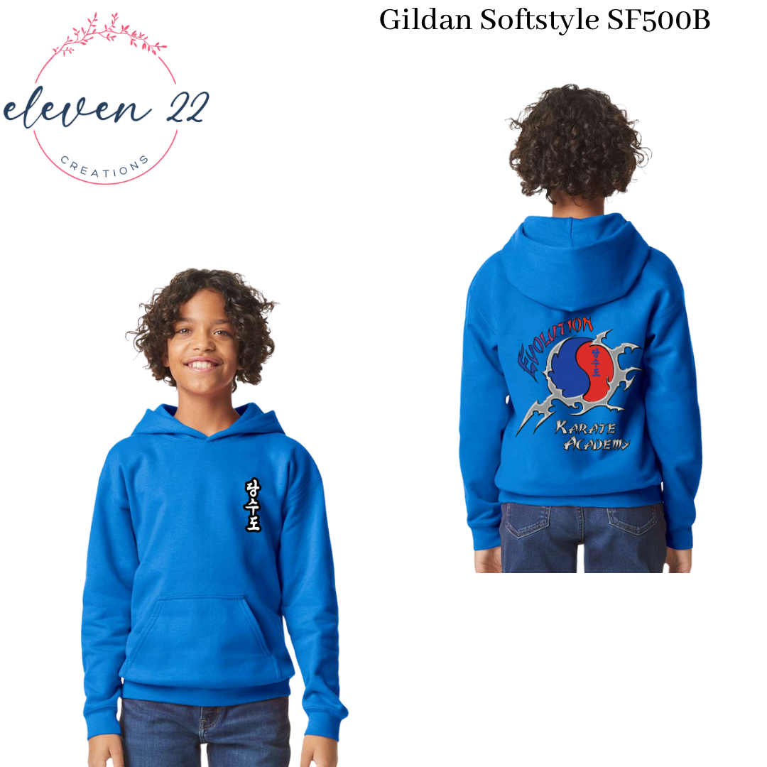 Evolution Karate Youth Gildan Hooded Sweatshirt