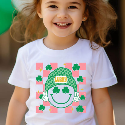 Lucky Checkered Youth Tee Shirt