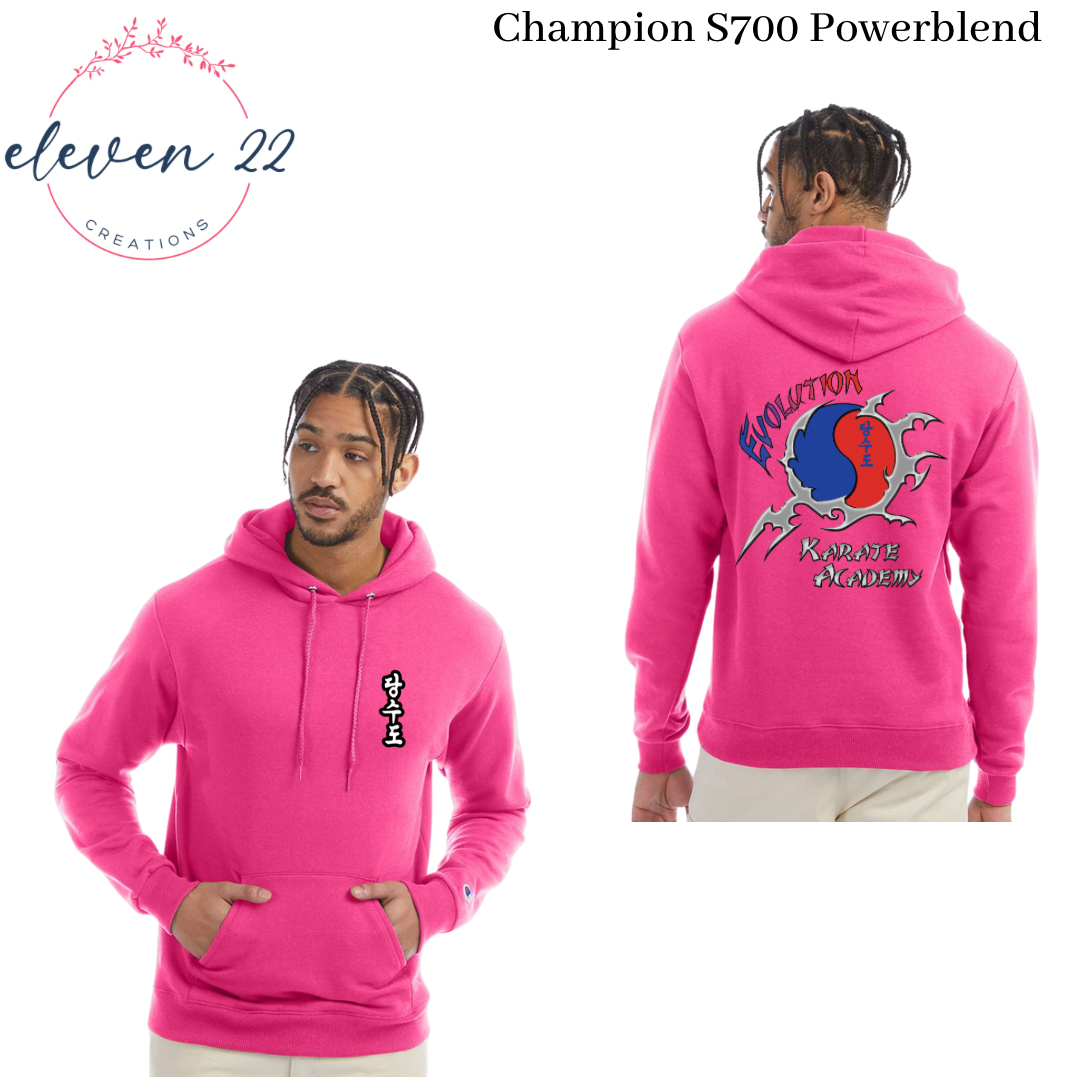 Evolution Karate Adult Champion Brand - Hooded Sweatshirt