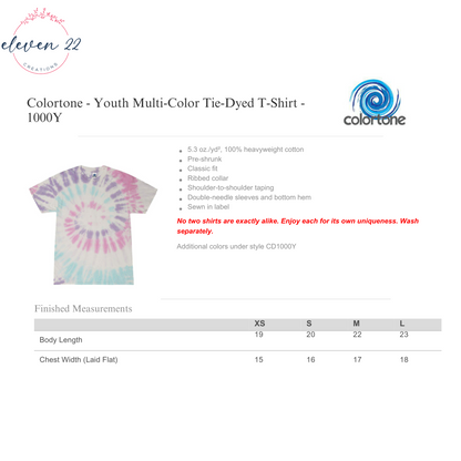 Evolution Karate Youth Heatwave Tie Dye Shirt