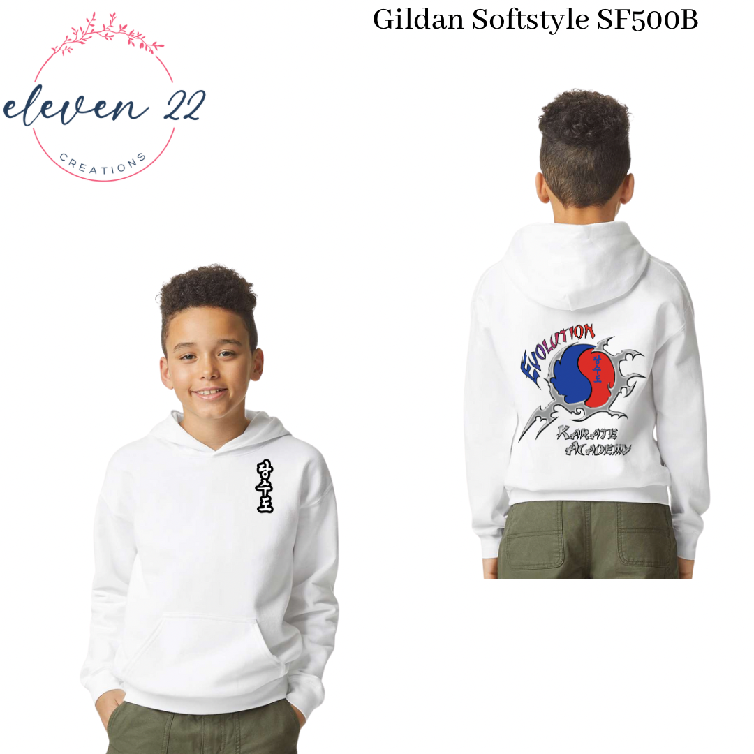 Evolution Karate Youth Gildan Hooded Sweatshirt