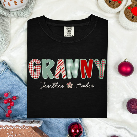 CUSTOM Mommy/Mama/Grandma Holiday Shirt