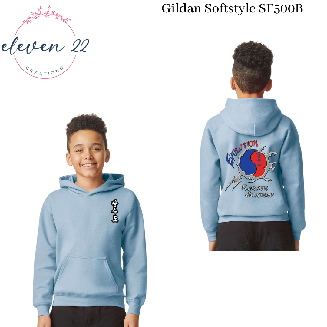 Evolution Karate Youth Gildan Hooded Sweatshirt