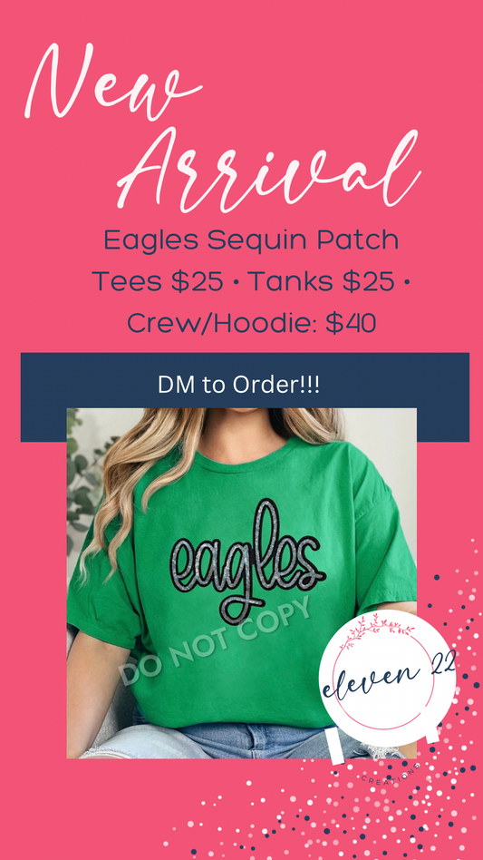 Eagles Sequin Patch Tank