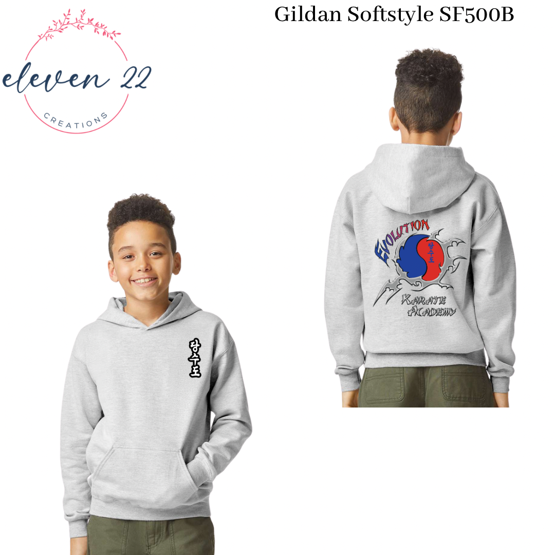 Evolution Karate Youth Gildan Hooded Sweatshirt