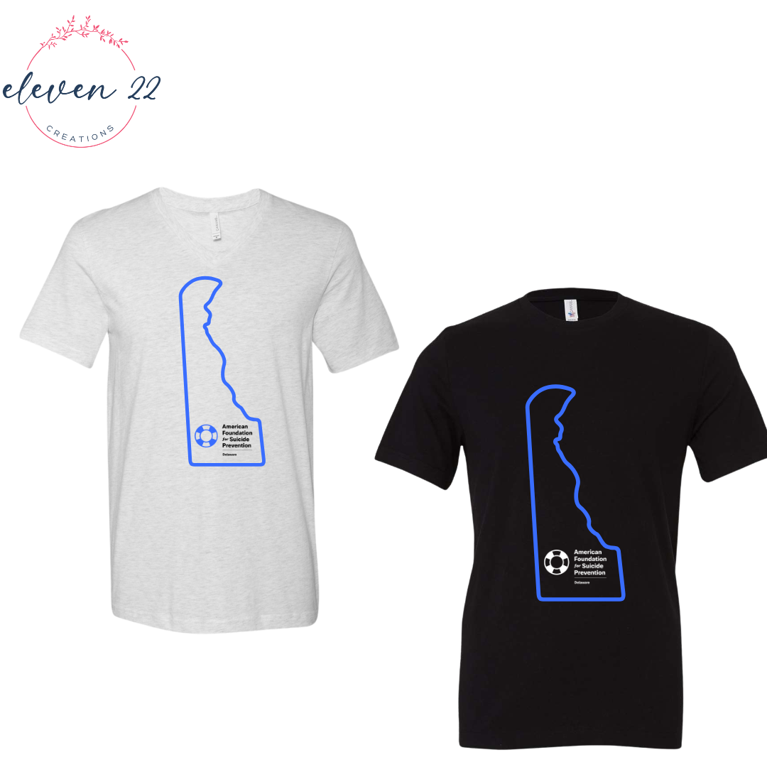 AFSP DE State Small Logo Shirt