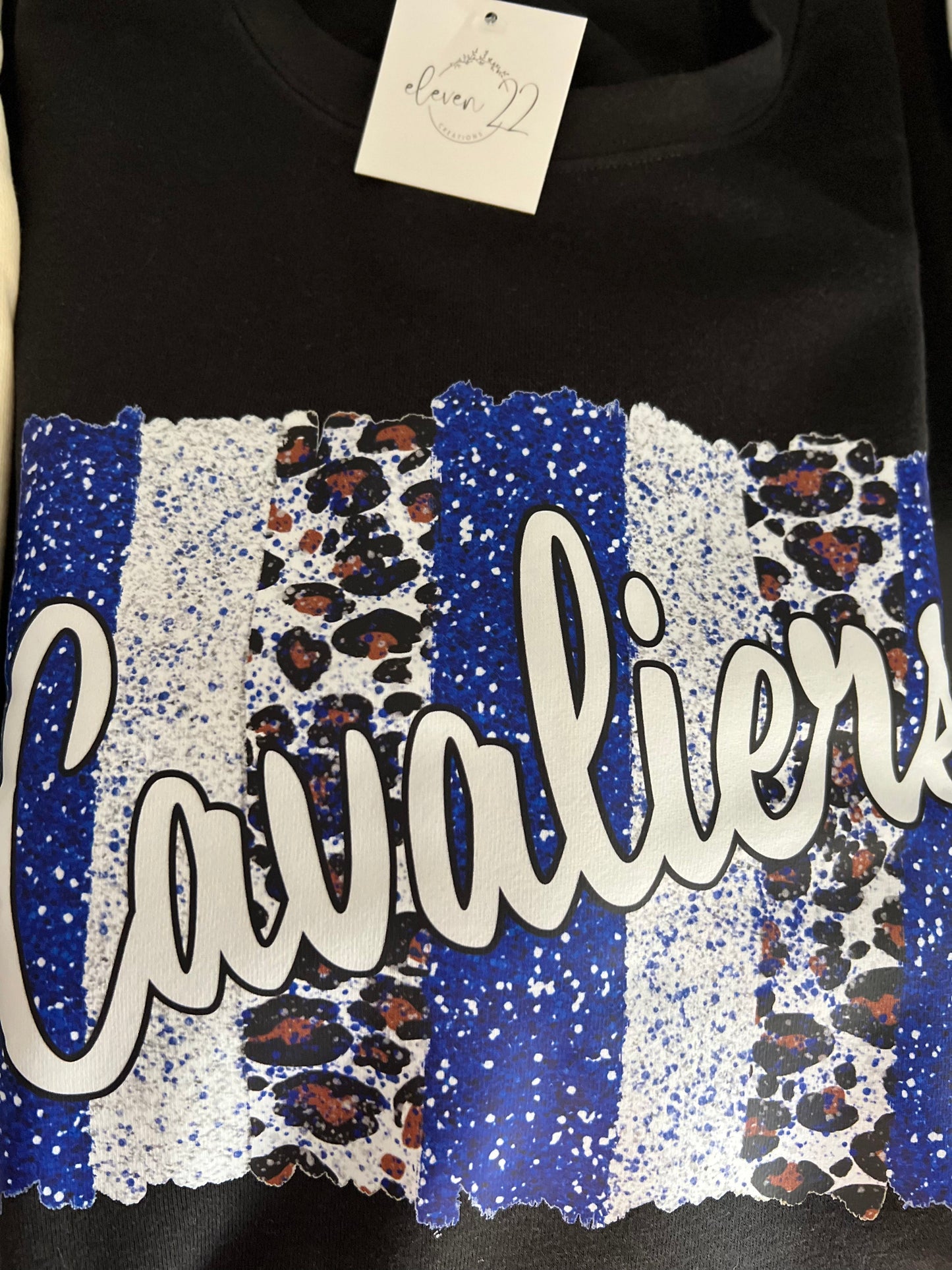 Cavaliers Crewneck with Front Pocket - Black