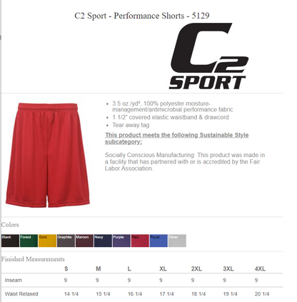 Riptide UNISEX Performance Shorts